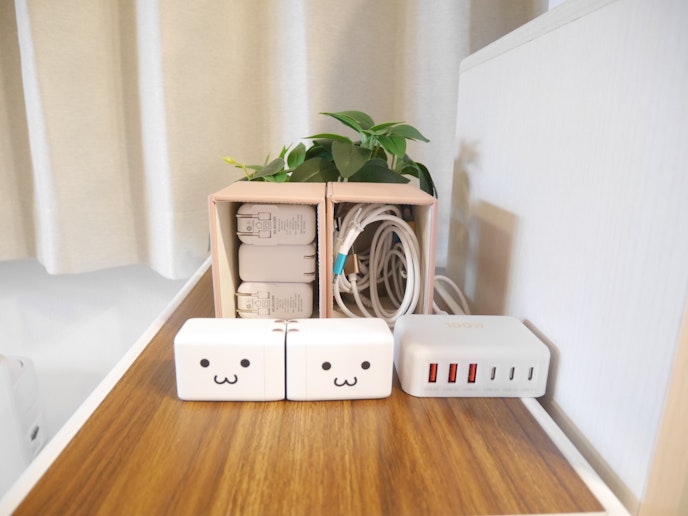 スマホの充電器が充実しております。