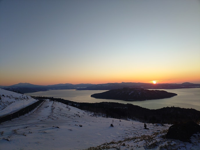美幌峠の朝日