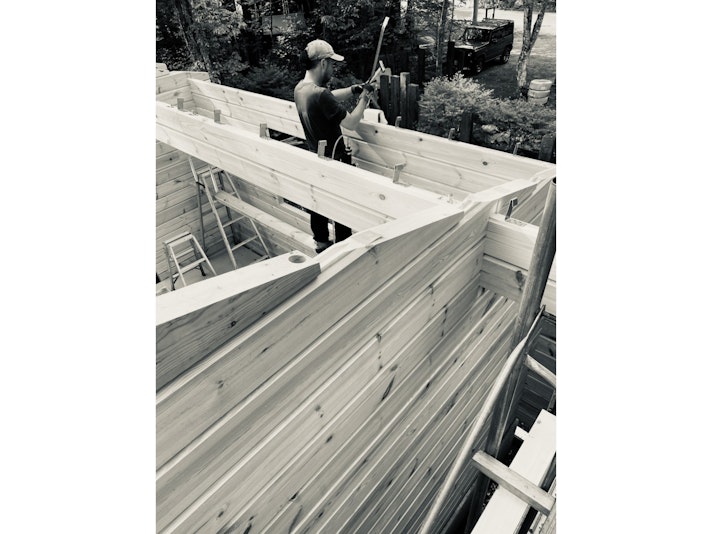log build!家族で建てました