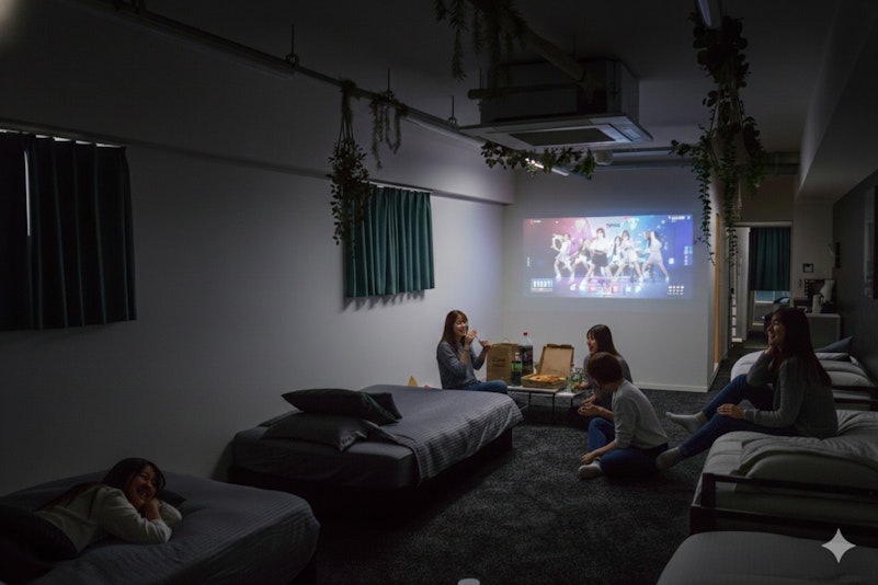 プロジェクター設置で映画鑑賞やみんなでゲームなど