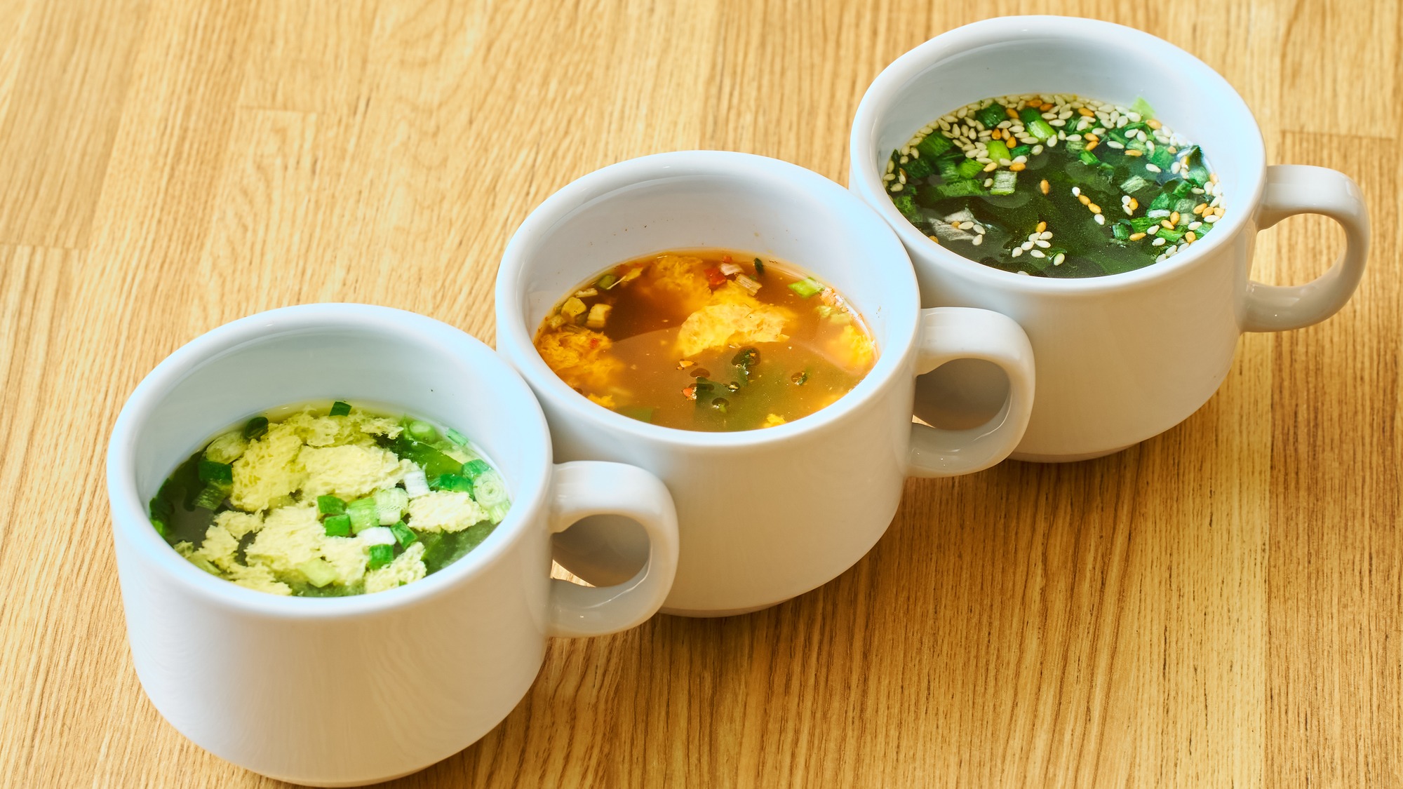 ・【朝食一例】身体の中から温まるスープを数種類ご用意しております