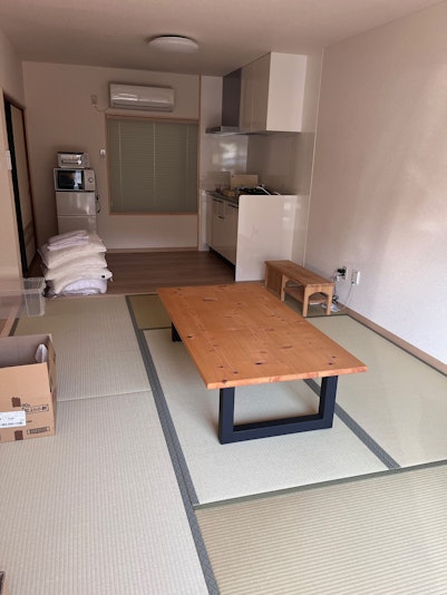 布団はここに敷きます