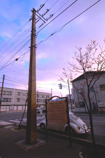 日本最古の電柱
