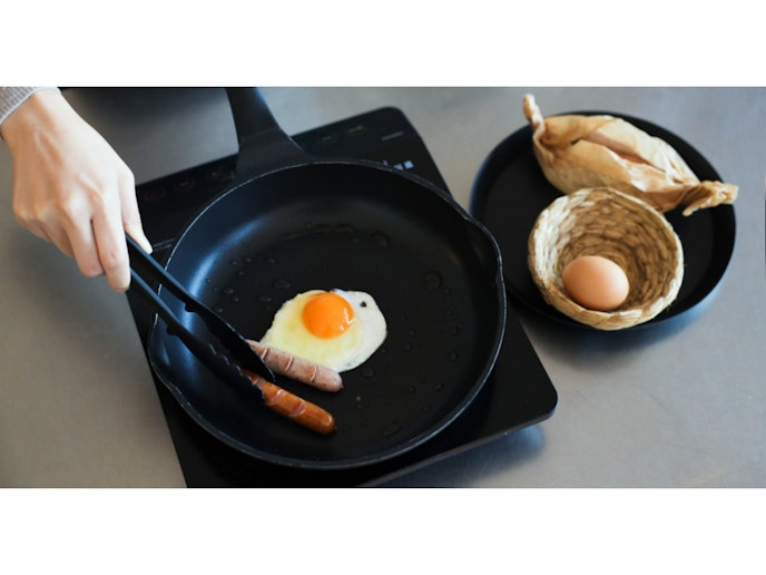 洋朝食 調理の様子
