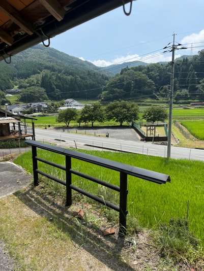 お宿から見えるドッグラン