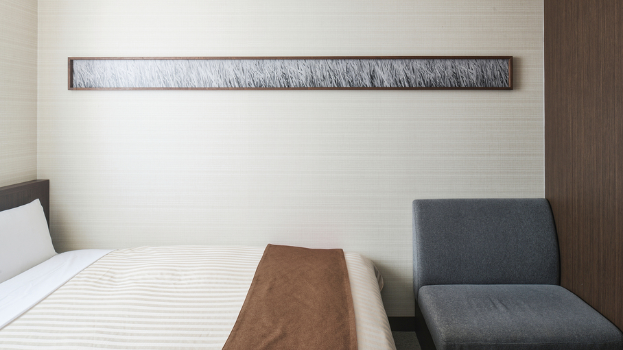 【スーペリアダブル】16.5平米 ベッド幅140㎝  客室は最上階