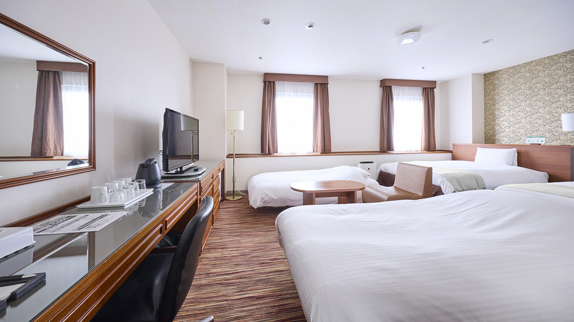 【スーペリアツイン】 37平米 ベッド幅140㎝2台 大人最大6名様ご利用可能