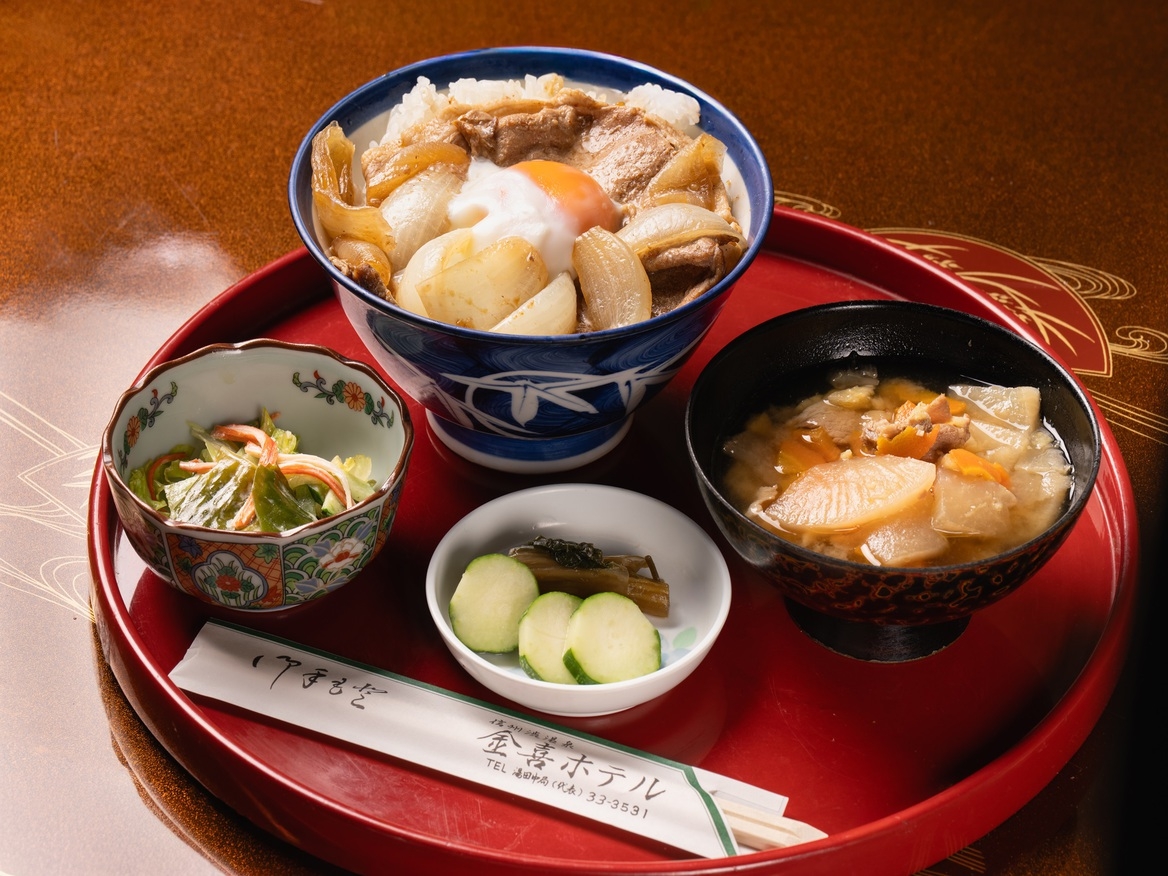 【２食付】焼肉丼のご夕食と朝食付きプラン