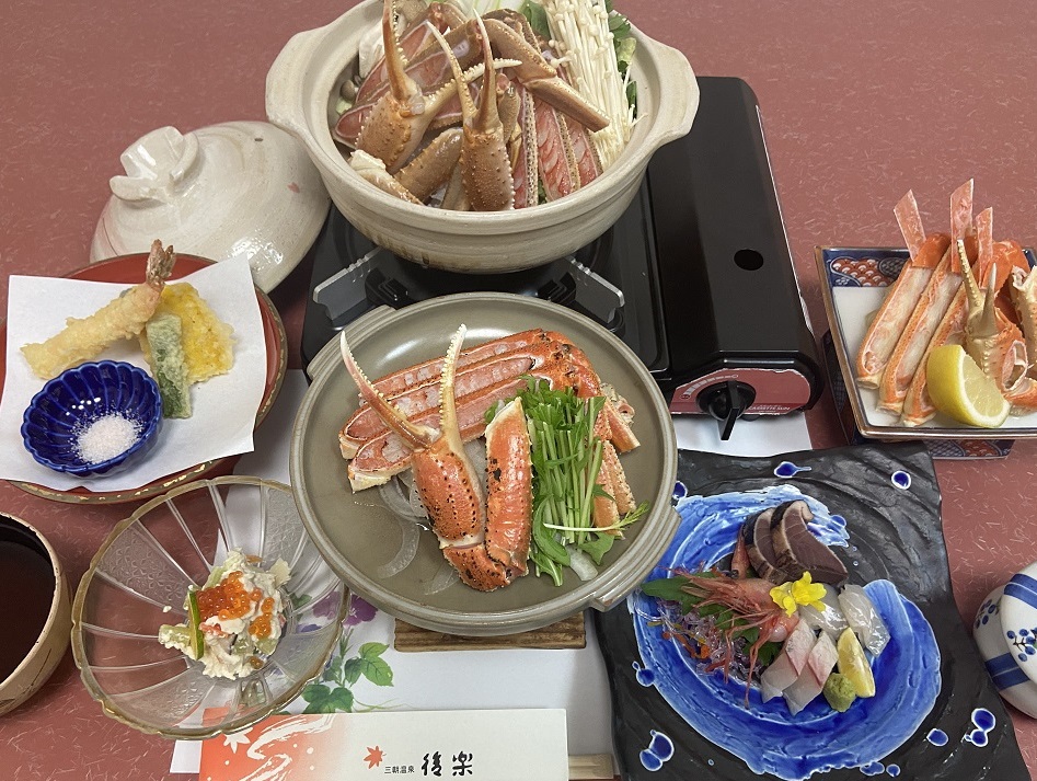 【早割おひとり3，000円引き！】本ズワイガニ1.5杯相当付き♪♪★カニすきプラン★