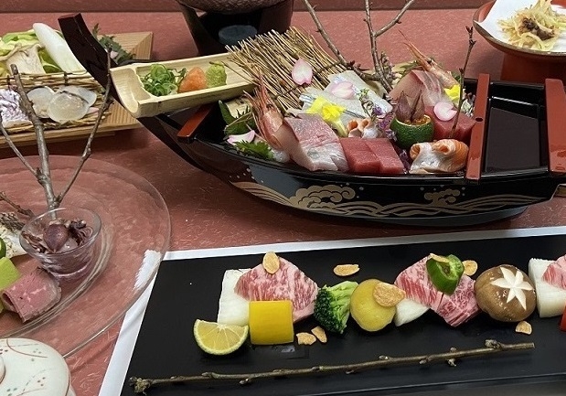 【春の特別会席】♪♪★ホタルイカと鳥取和牛陶板焼きプラン★