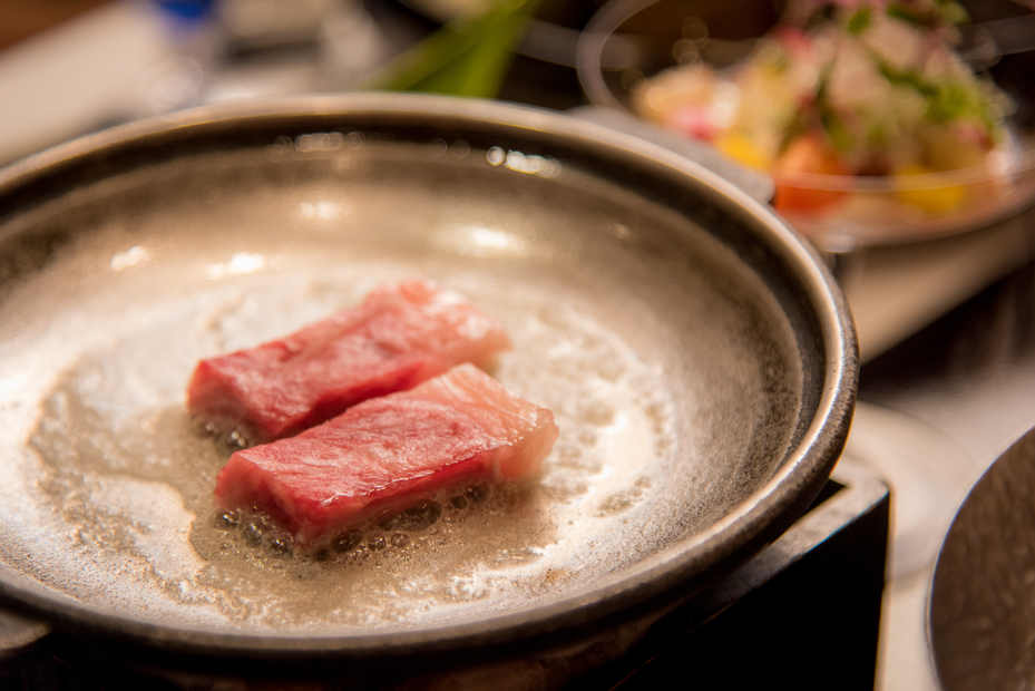 【さき楽28】【竹の宿（庭園露天風呂付客室）】【アップグレード】【1泊2食】和牛ステーキ付・創作会席