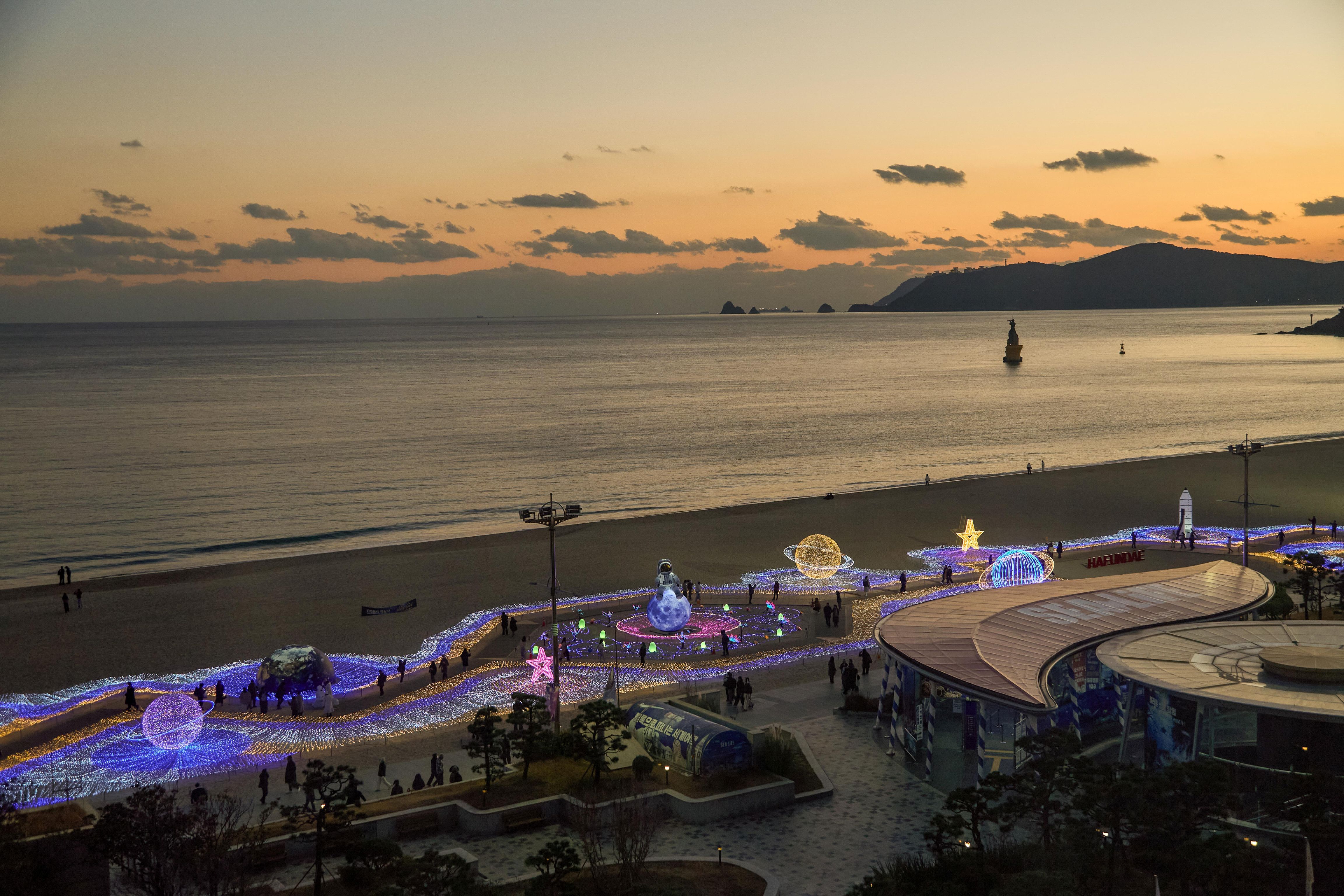 海雲台ビーチ(冬のイルミネーション)