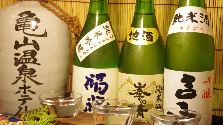 【地酒飲み比べ】君津のおいしい地酒純米吟醸の見比べ（吉寿・福祝・峯の精）