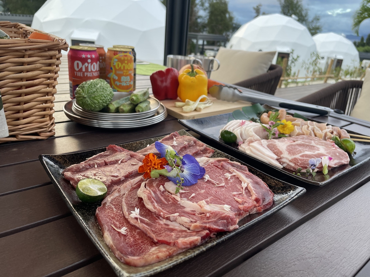 県産島野菜取り放題！BBQ2食付きプラン【夕朝付き】
