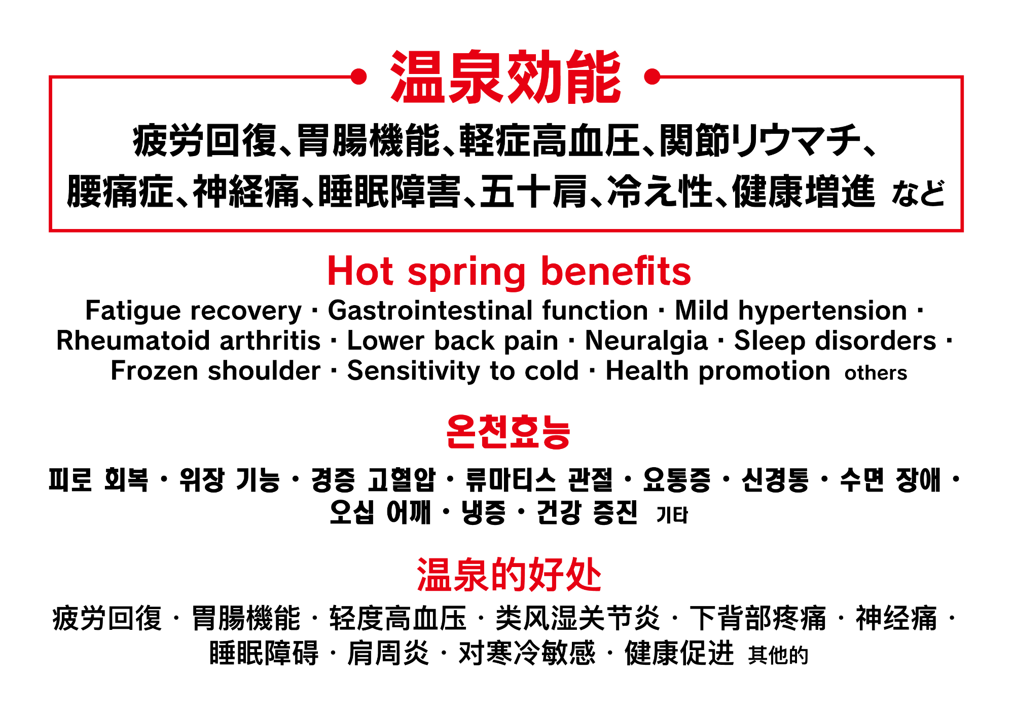 温泉効能