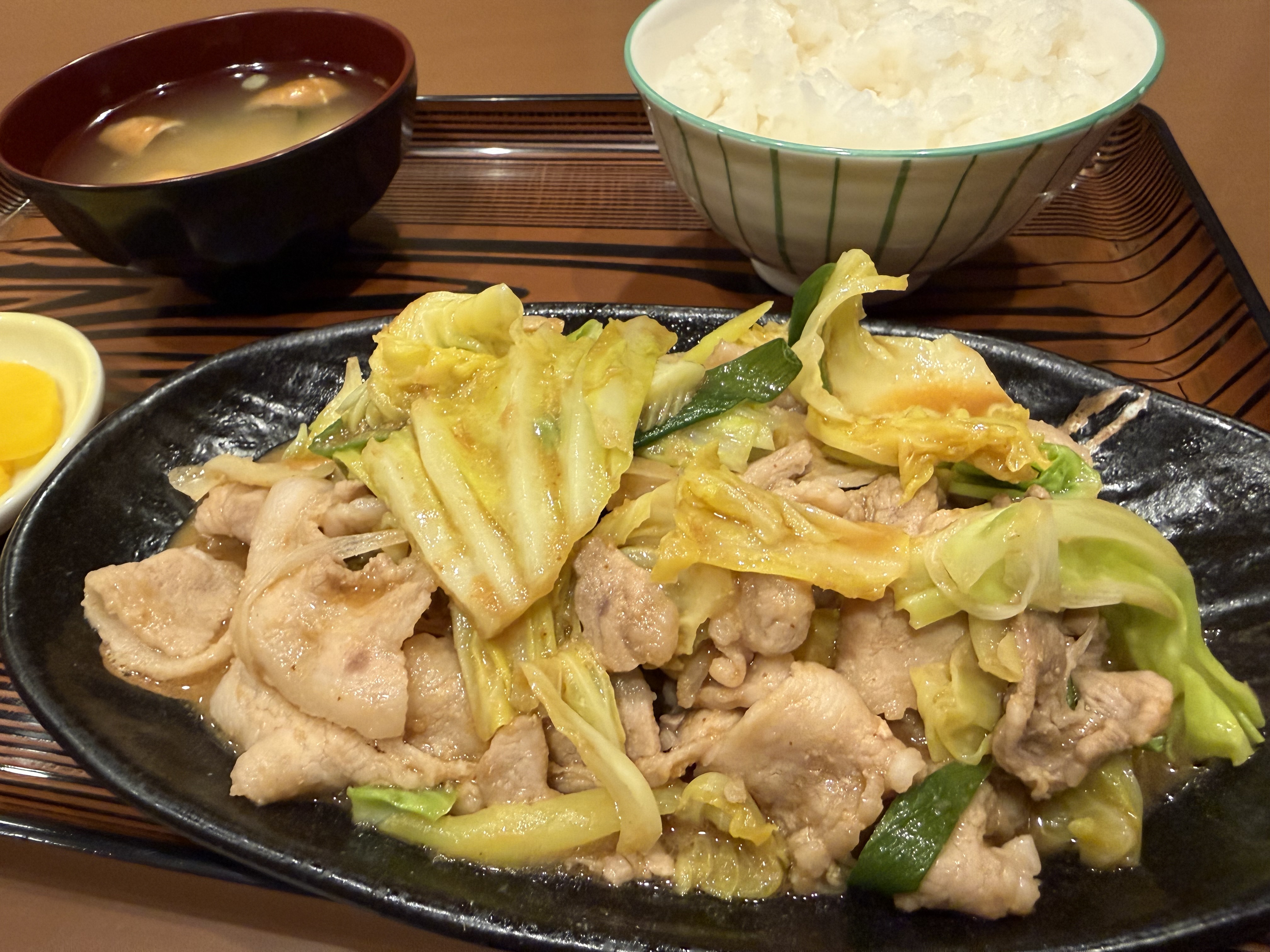 肉野菜炒め定食