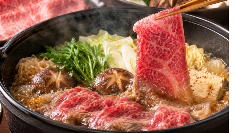 【冬季限定】贅沢な味わい！近江牛のすき焼きプラン【2食付】