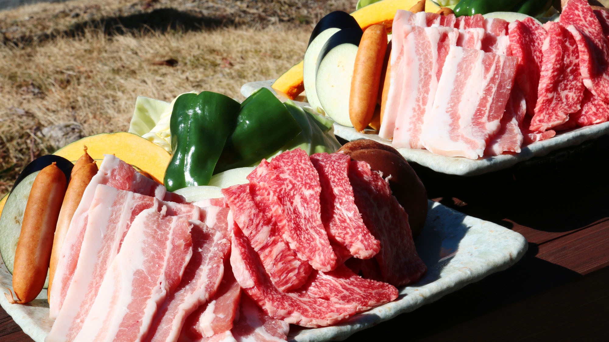 手ぶらBBQ食材付き◆全天候OK◆屋根付プライベート空間で楽しもう！【夕食のみ】