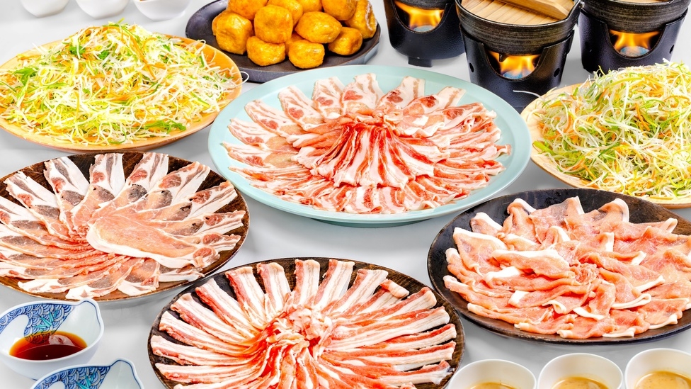 【4/18〜5/15限定】つなん肉肉フェア★牛＆妻有ポークしゃぶしゃぶ食べ放題×津南産コシヒカリ