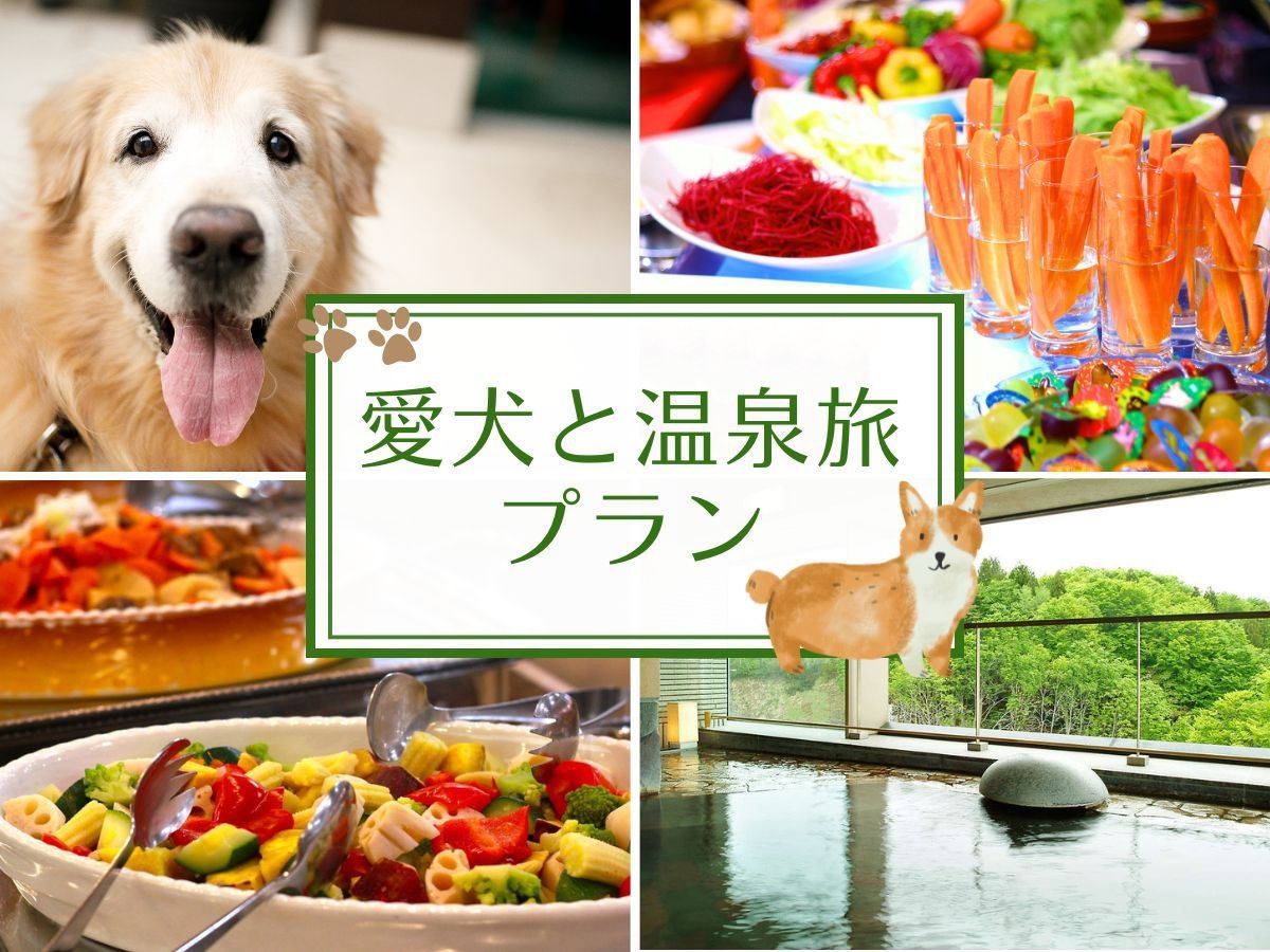 《ワンちゃんとお出かけ》愛犬と一緒に温泉旅！期間限定★紅ズワイガニ食べ放題＆約50種和洋中バイキング