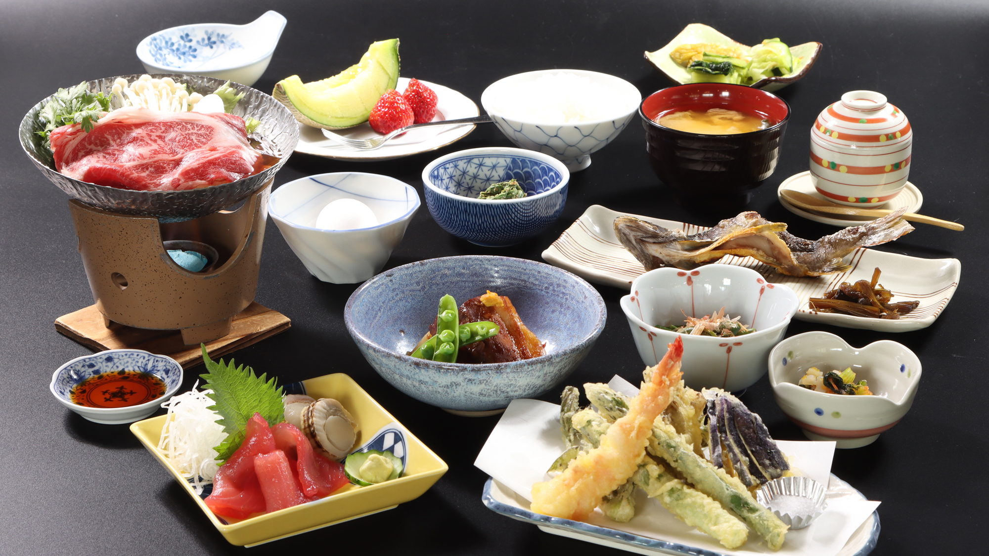 【個別夕食】ボリューム満点の品々