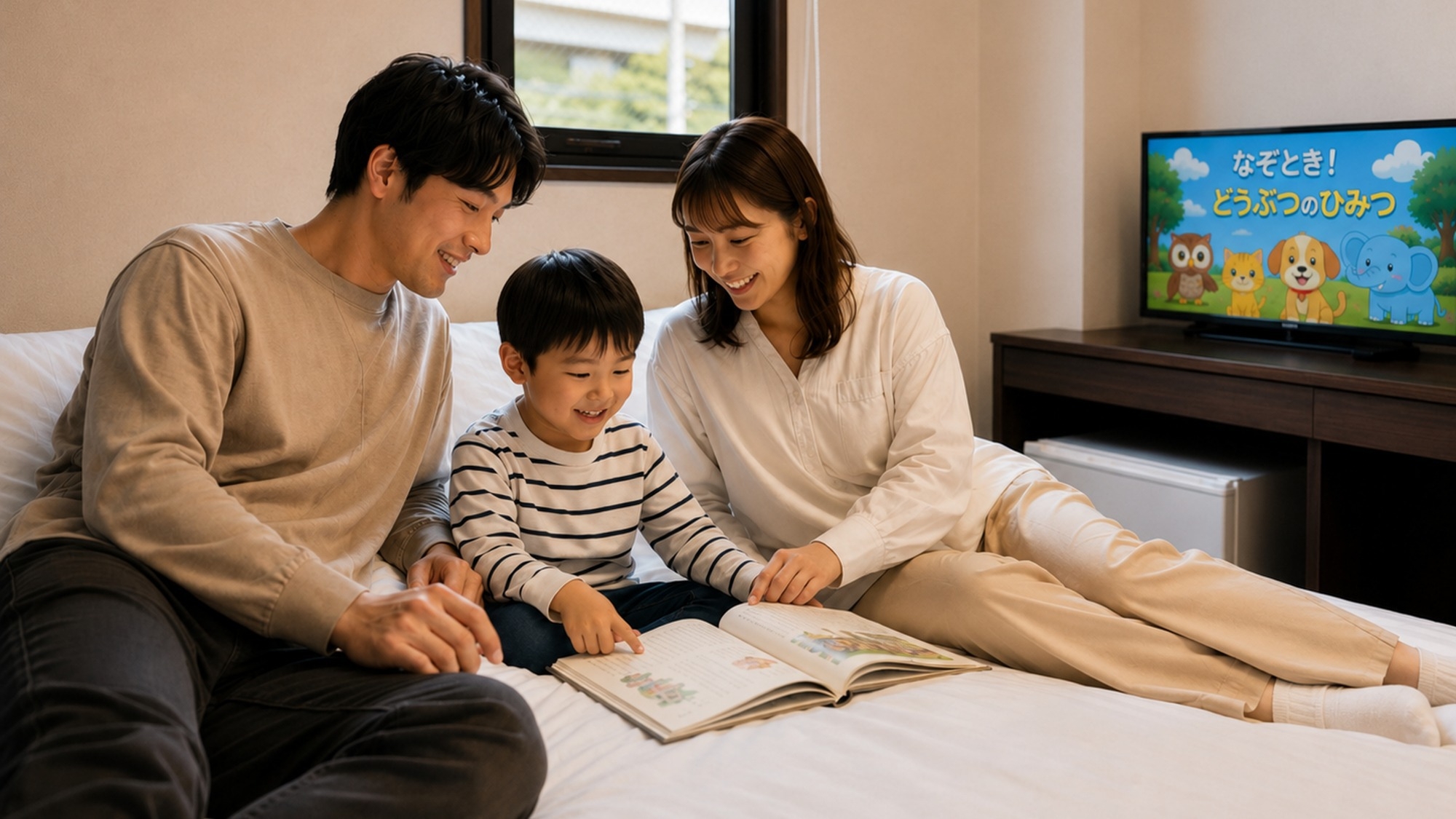 【ファミリー｜素泊まり】★小学生まで添い寝無料★スマートTVで動画OK◆駐車場無料◆高萩IC8分