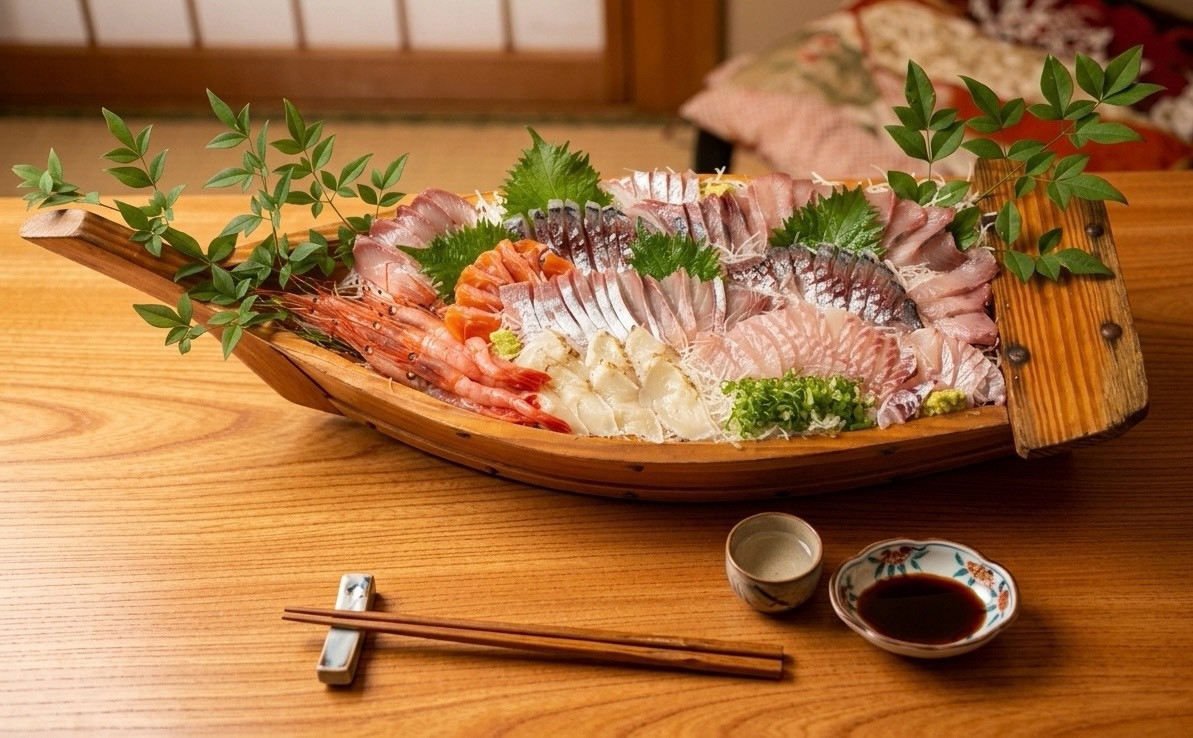 【人気No.1】【夕食・朝食付】越前発祥の舟盛り＆越前焼き魚　海の幸満喫｜天然温泉でお肌スベスベ♪