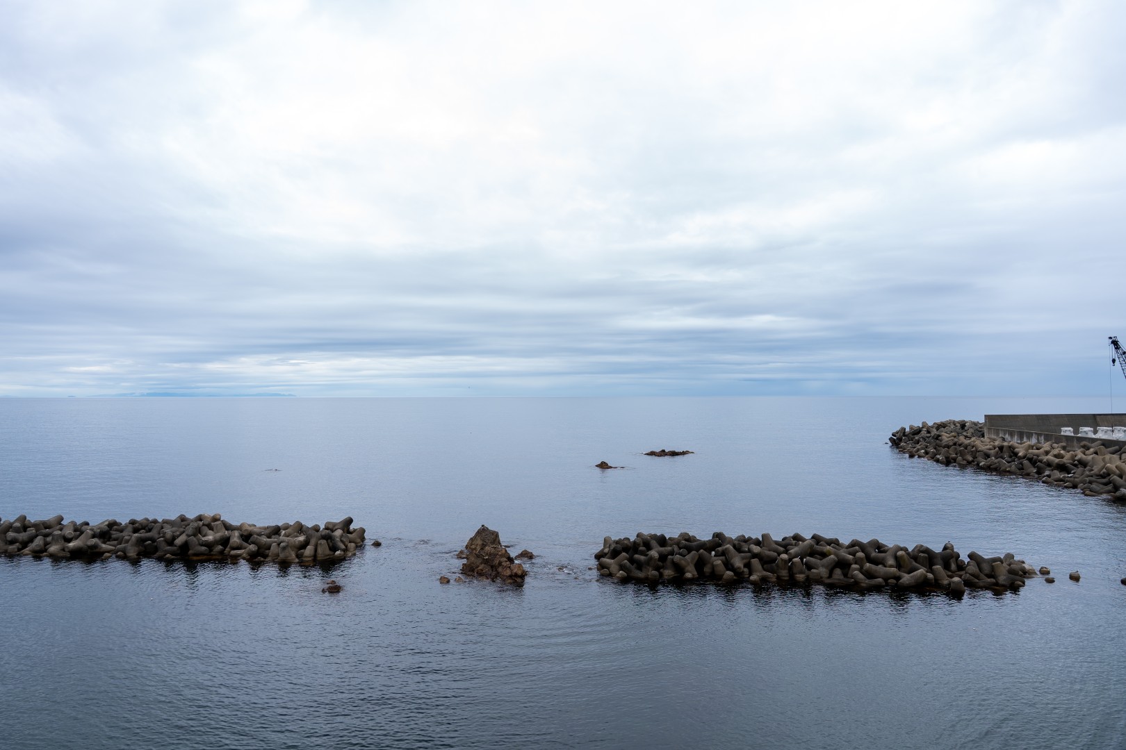 目の前に広がる日本海