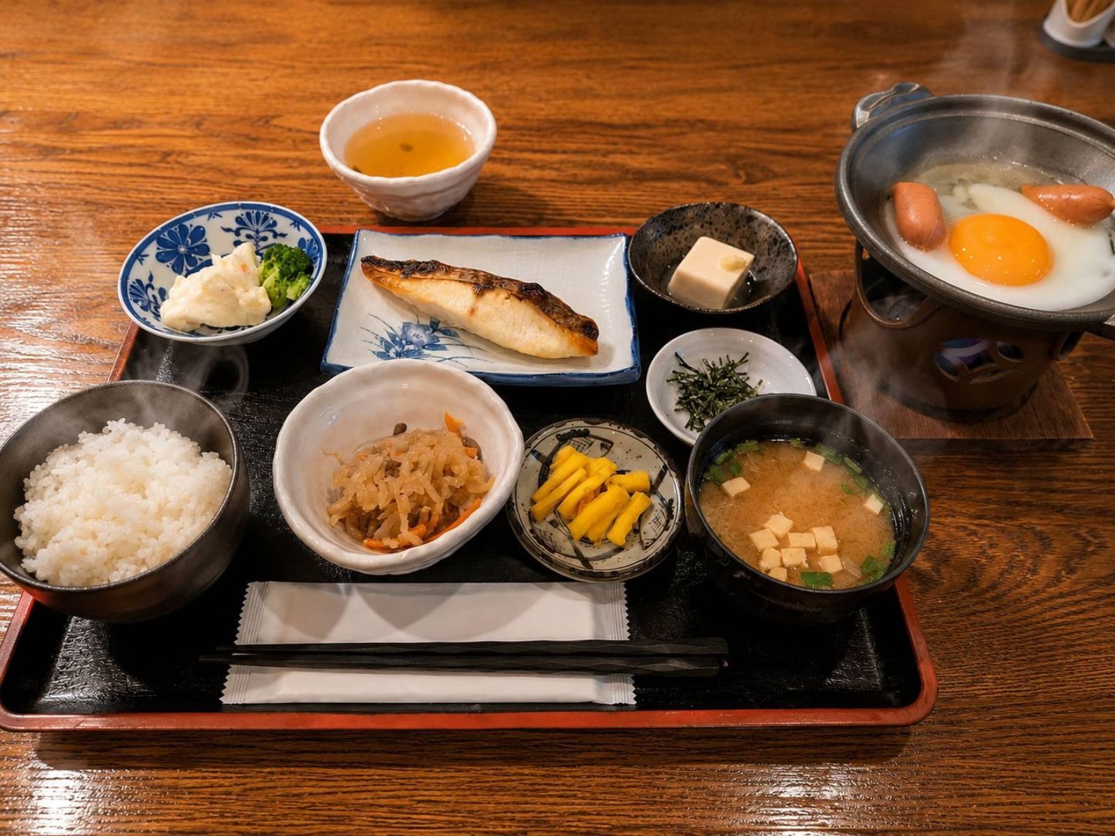 【鯛◆朝食プラン】焼き魚を“鯛”にグレードアップ！〆で鯛茶漬けまで楽しめる和朝食で朝を満喫♪