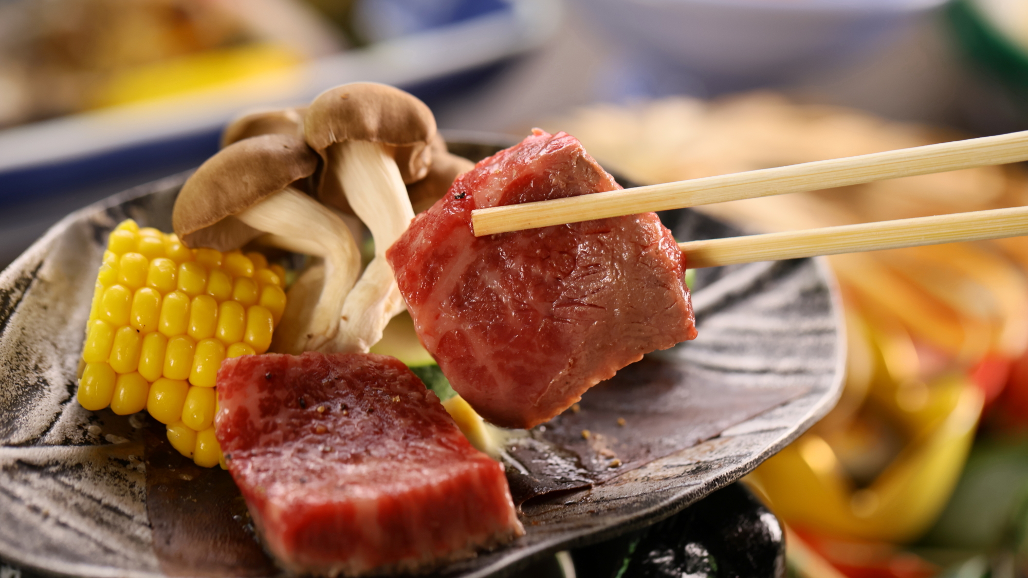【選べる信州牛】信州牛の一口ステーキの陶板焼き