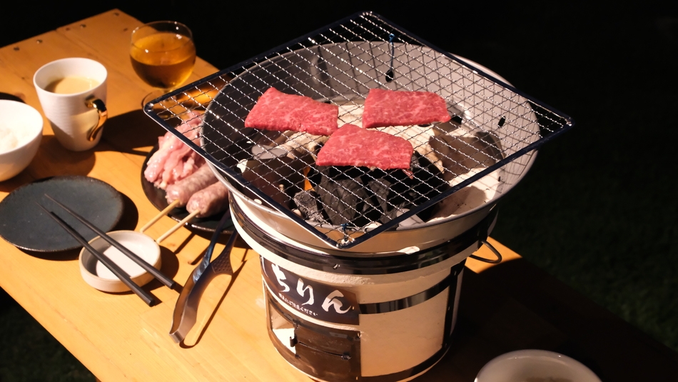 【七輪焼き肉夕食付】海沿いに建つタイニーハウス 　1棟貸切りプラン　1日1組限定※予約時確認事項あり