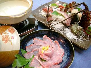 伊勢海老のお刺身盛り合わせ＆金目鯛のしゃぶしゃぶ付豪華グルメプラン