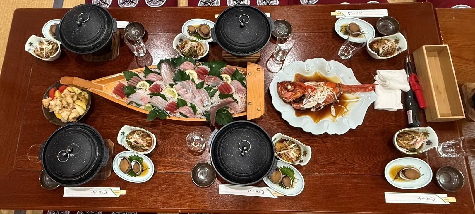海辺の宿　自獲れ魚＋お刺身舟盛付　スタンダードプラン