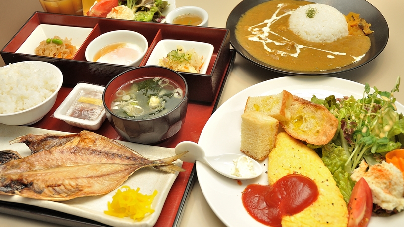 【朝食付】人気No.1プラン♪ 選べる３種類のできたて温かい朝定食付き！