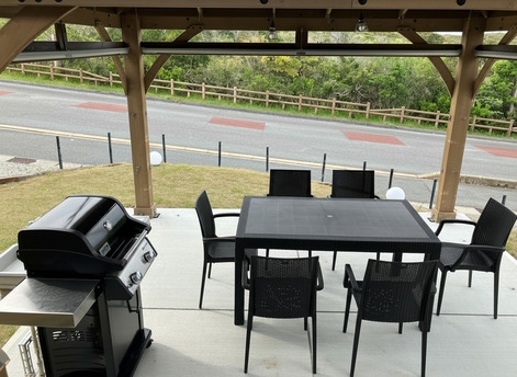 巨大Yogiboでプロジェクター鑑賞＆海風と星空の下でBBQ
