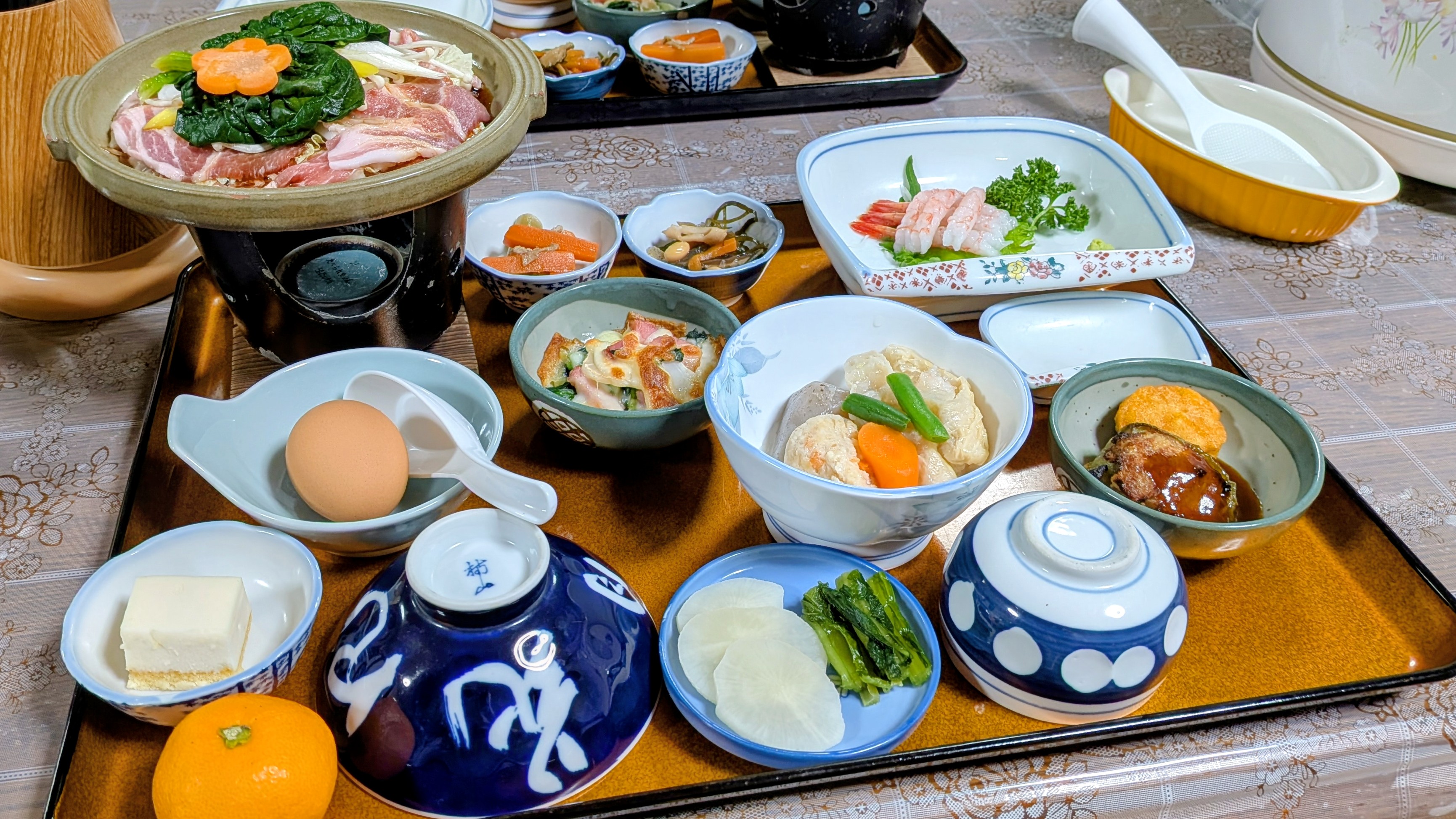 夕食例　すき焼き鍋