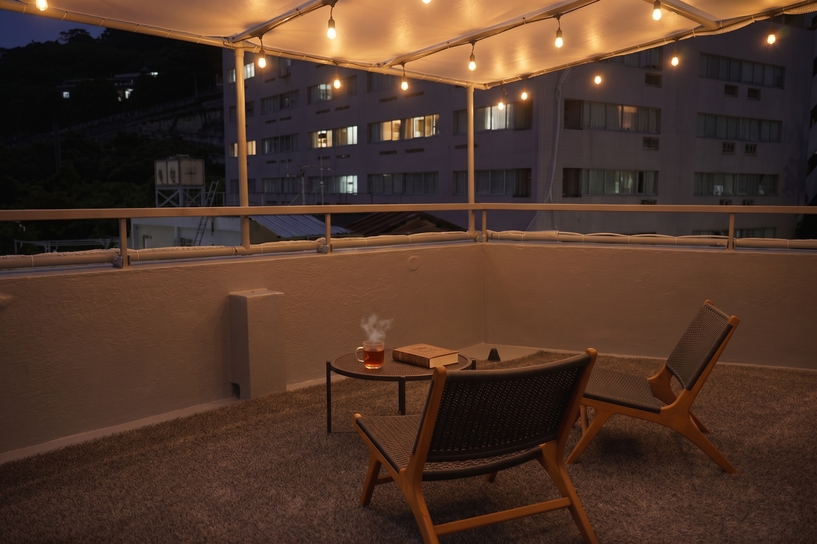 《Twin room》Terrasse