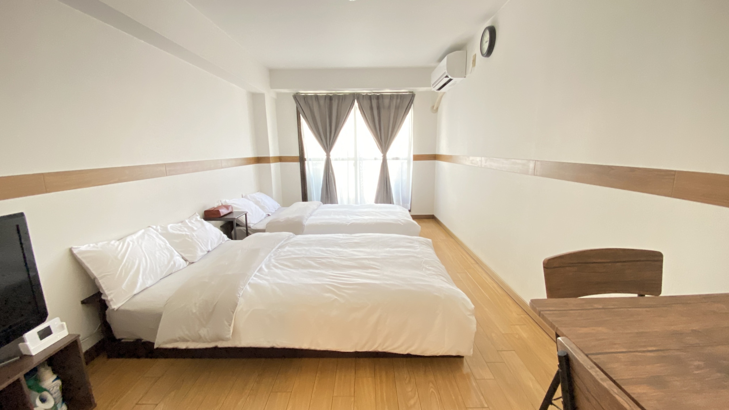 【8名様まで同一料金】4部屋セット・独立ツインルーム4室/ご家族グループ向け/風呂トイレ別/同階層