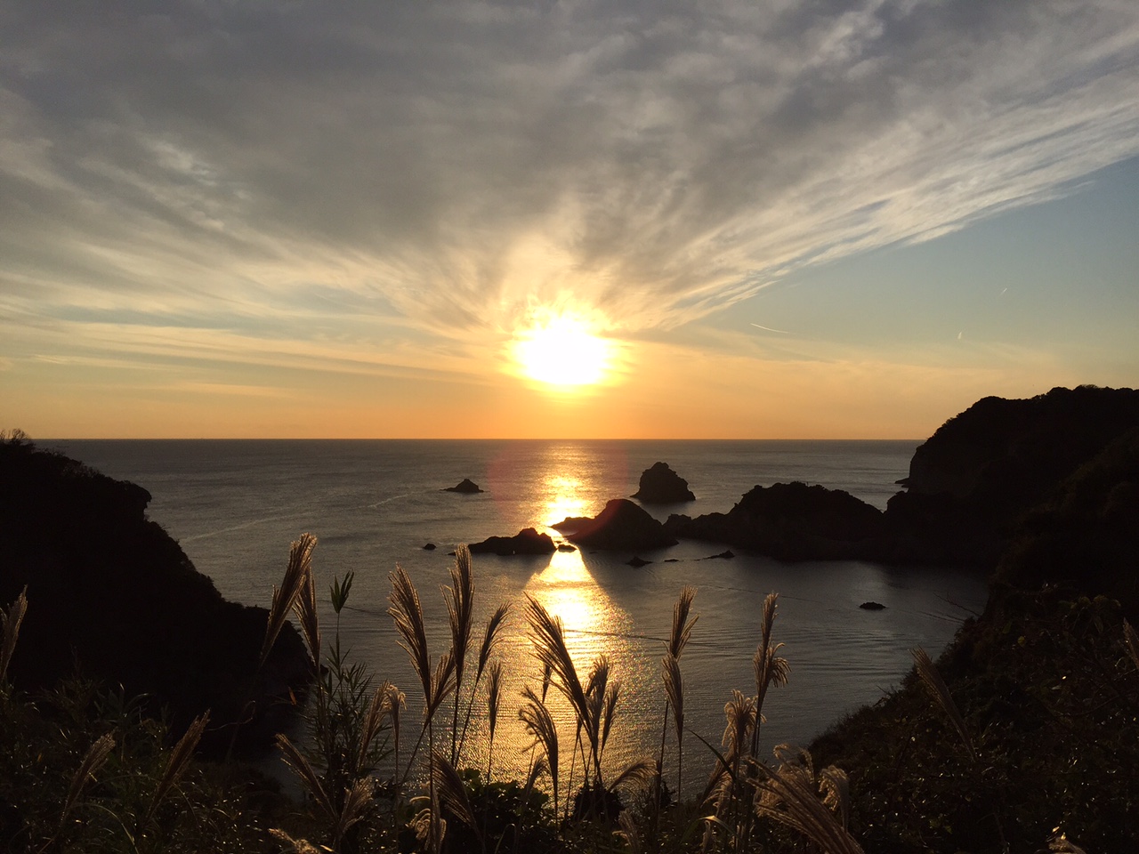 石廊崎からの夕日