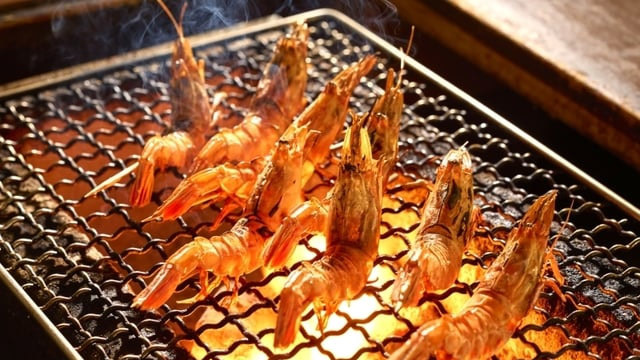 幻のモサエビ網焼き