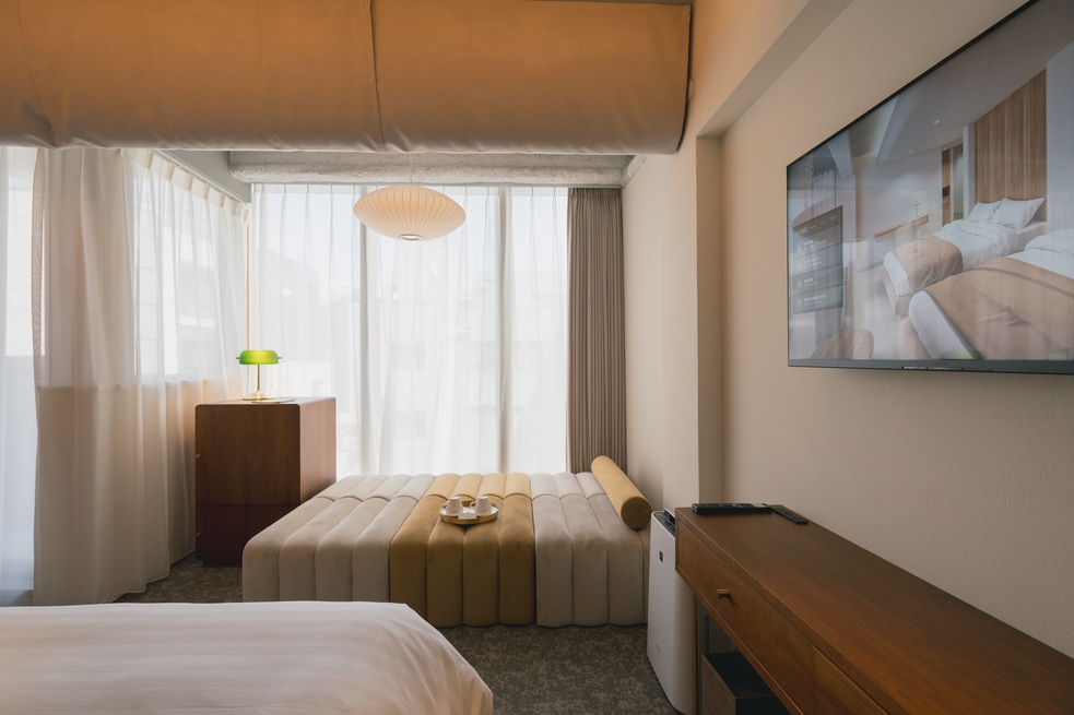 【GRAND OPEN記念 20％OFF】旅と暮らしのONとOFFを心地よく、34㎡のゆとりステイ