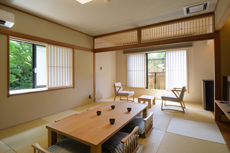 【4泊以上】箱根仙石原｜大自然・観光便利｜源泉かけ流し温泉｜広々ラウンジ｜最大7名｜103向日葵