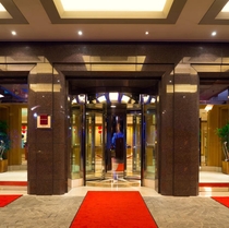 ホテルの入口