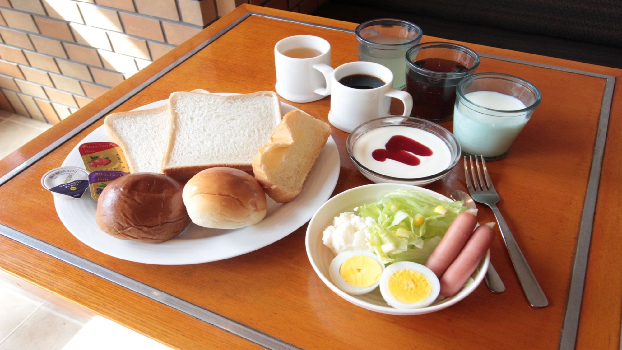 おいしい無料朝食♪