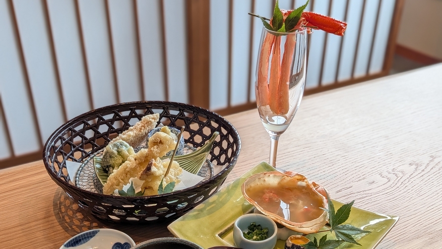 【平日5組限定】松茸と紅ずわい蟹｜山陰の秋会席