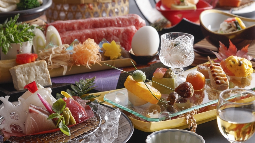 【期間限定】秋の彩り◇華水亭の特別会席と自家源泉の湯をご堪能♪(E)
