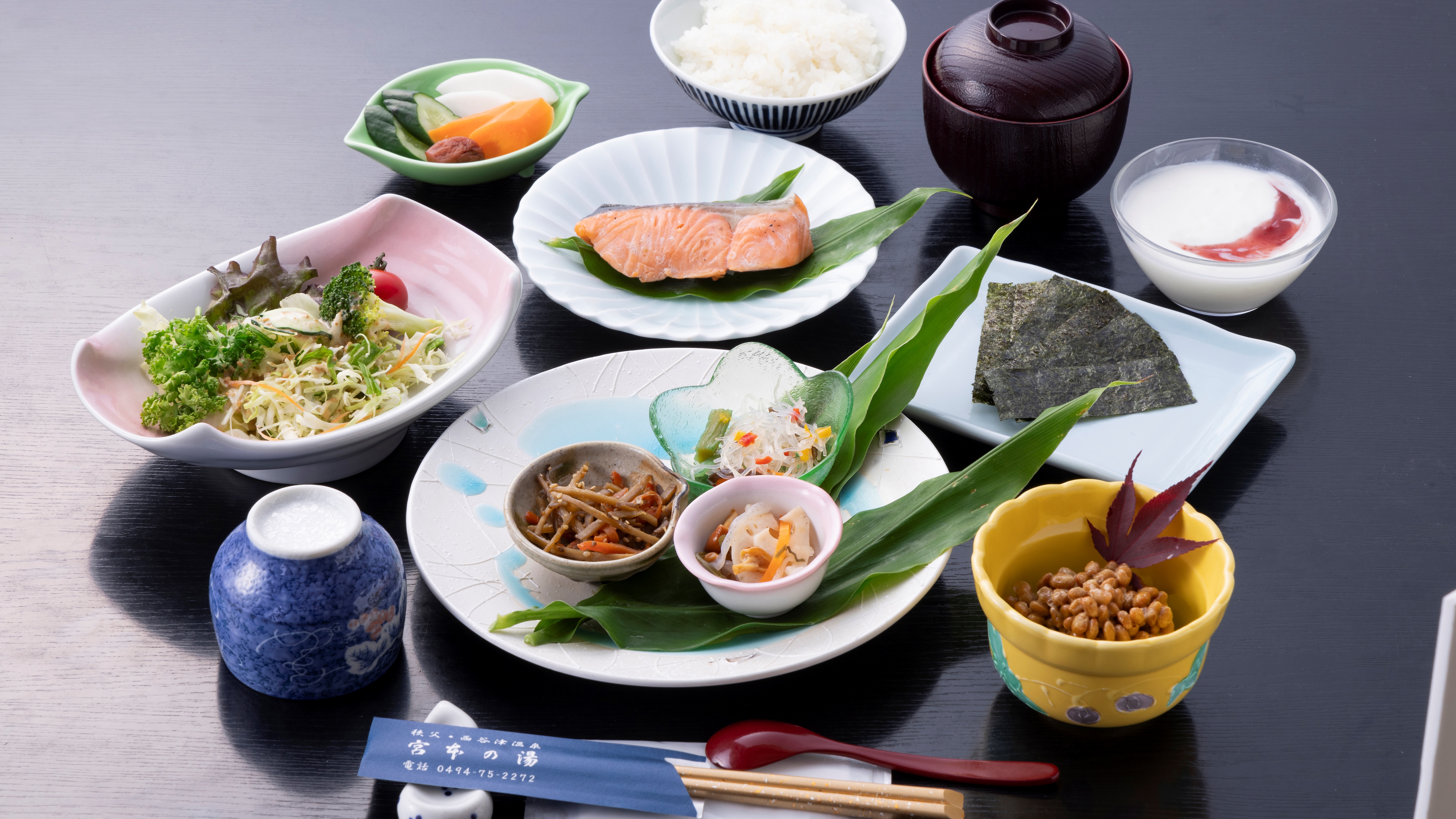 *【小学生朝食(一例)】大人の和朝食メニューに準ずるお料理を少な目にご提供します