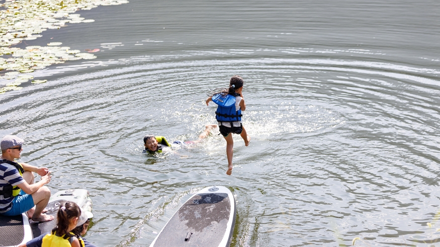 【夏】北竜湖 SUP ツアー。家族で盛り上がろう！