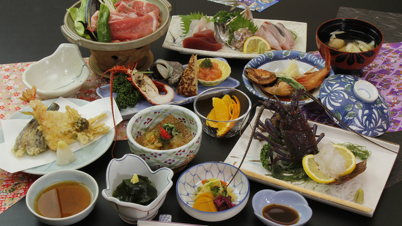 【房州エビ（伊勢海老）食べ方チョイス】姿造り？鬼殻焼き？食べ方選べる［１泊２食］