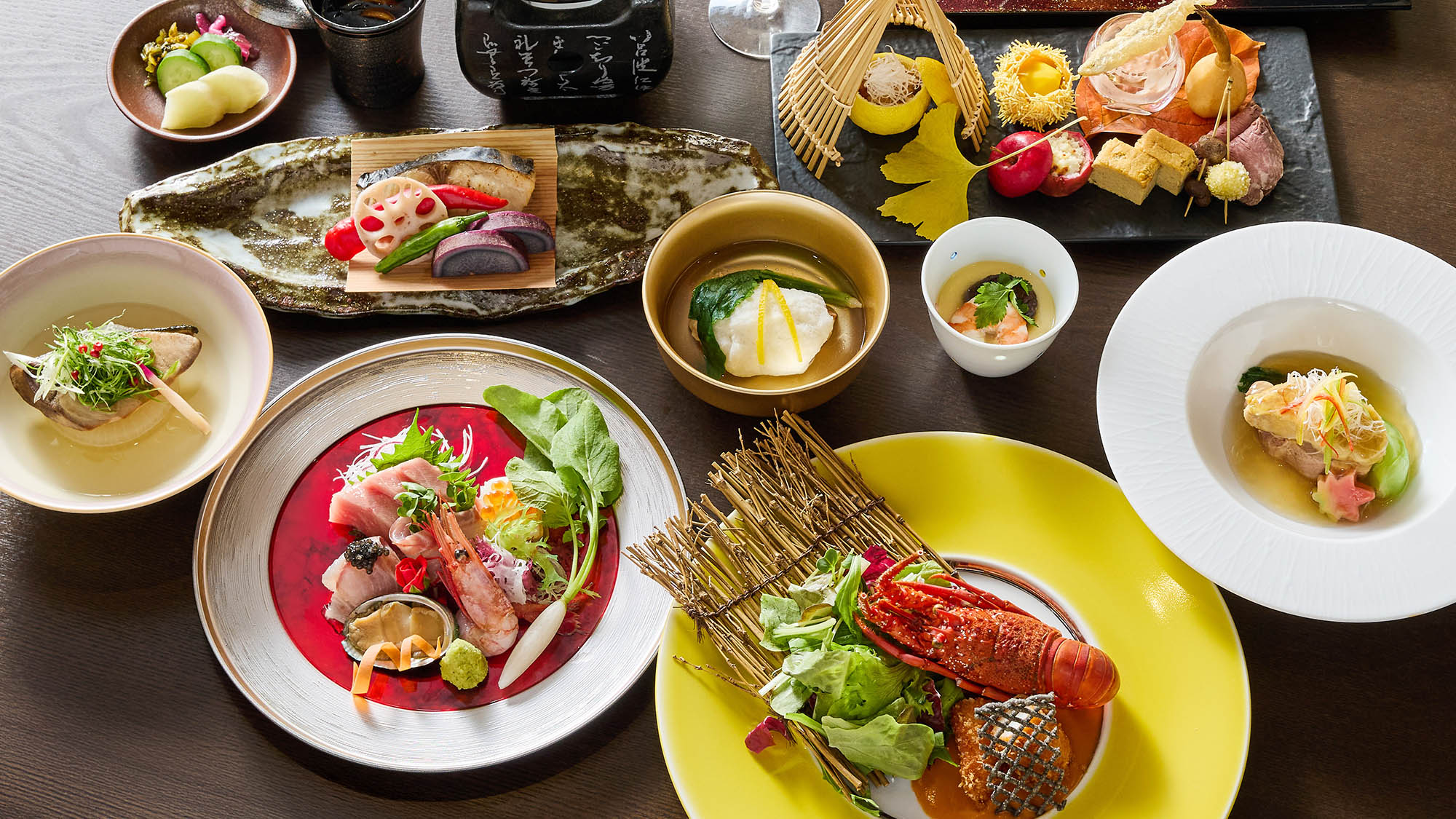 ・【夕食一例】和風メインの創作料理。食材本来の旨味を大切にし心を込めてお作りします